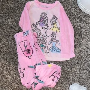 Disney princess fleece pajamas